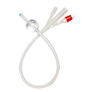 Double Triple Lumen 2 3 Way 4-Way Medical 100% Silicone Balloon Foley Catheter