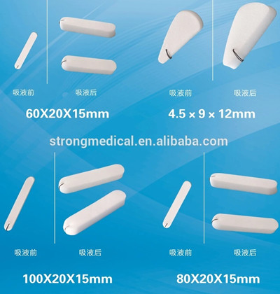 PVA Nasal Sponge /PVA Surgical Nasal Dressing / Hemostatic Sponge